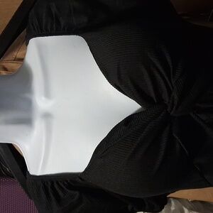 Derek Heart Black Cap Sleeve Mini Dress